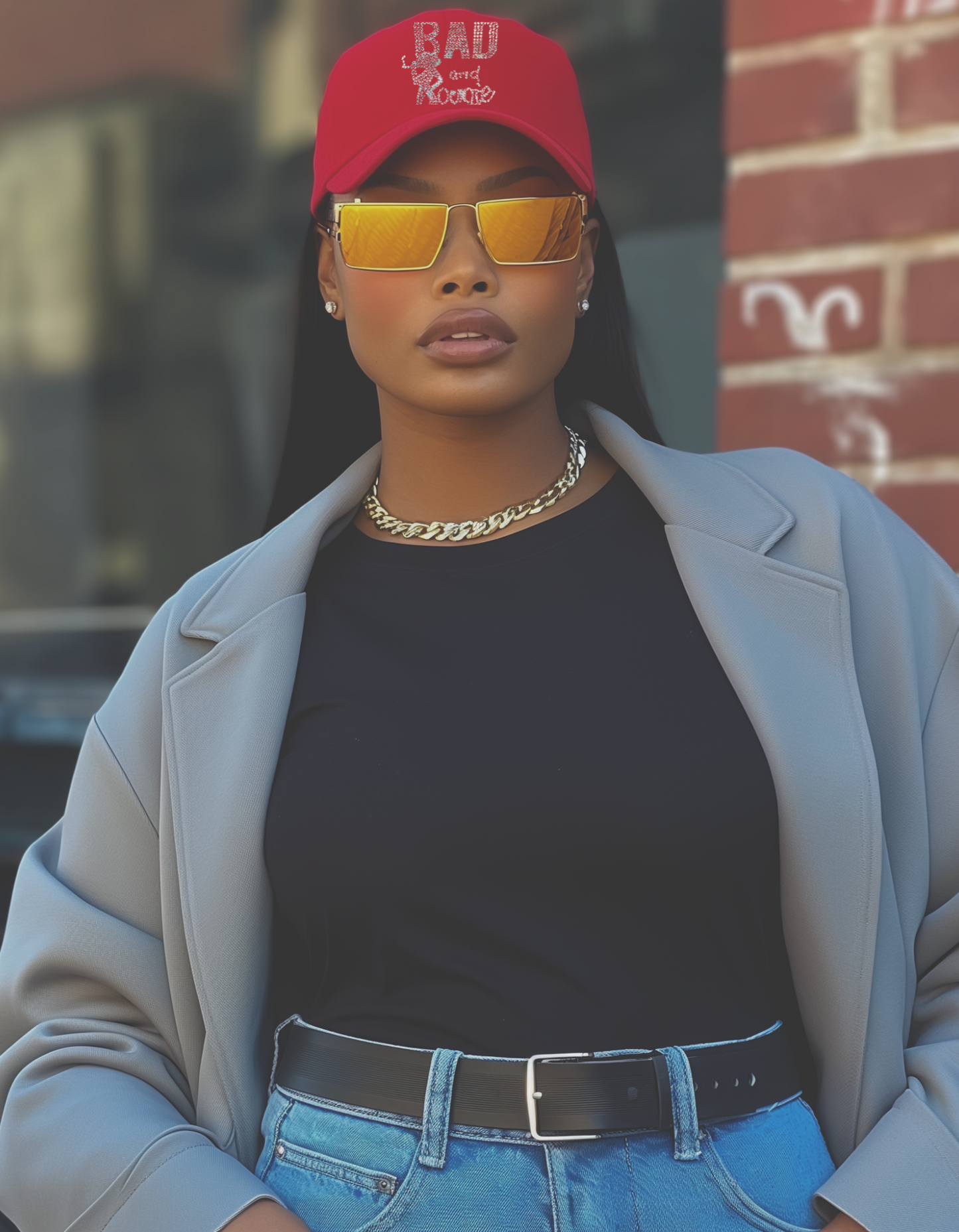 "Bad and Bougie" Rhinestone Cap