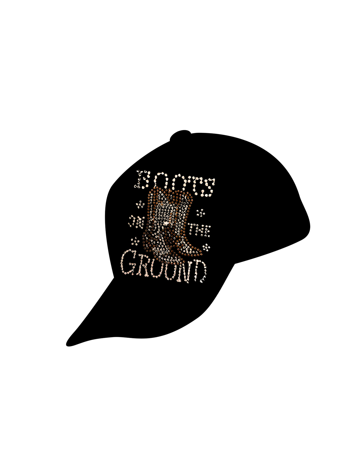 "Boots on the Ground" Rhinestone Cap