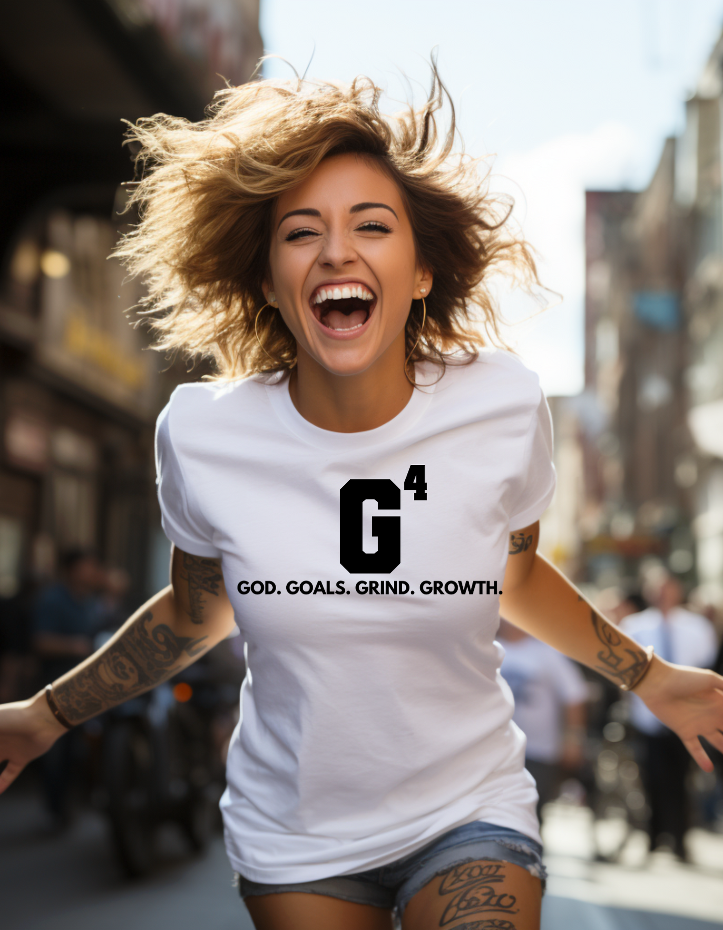 "G4-God. Goals. Grind. Growth" Unisex Tee