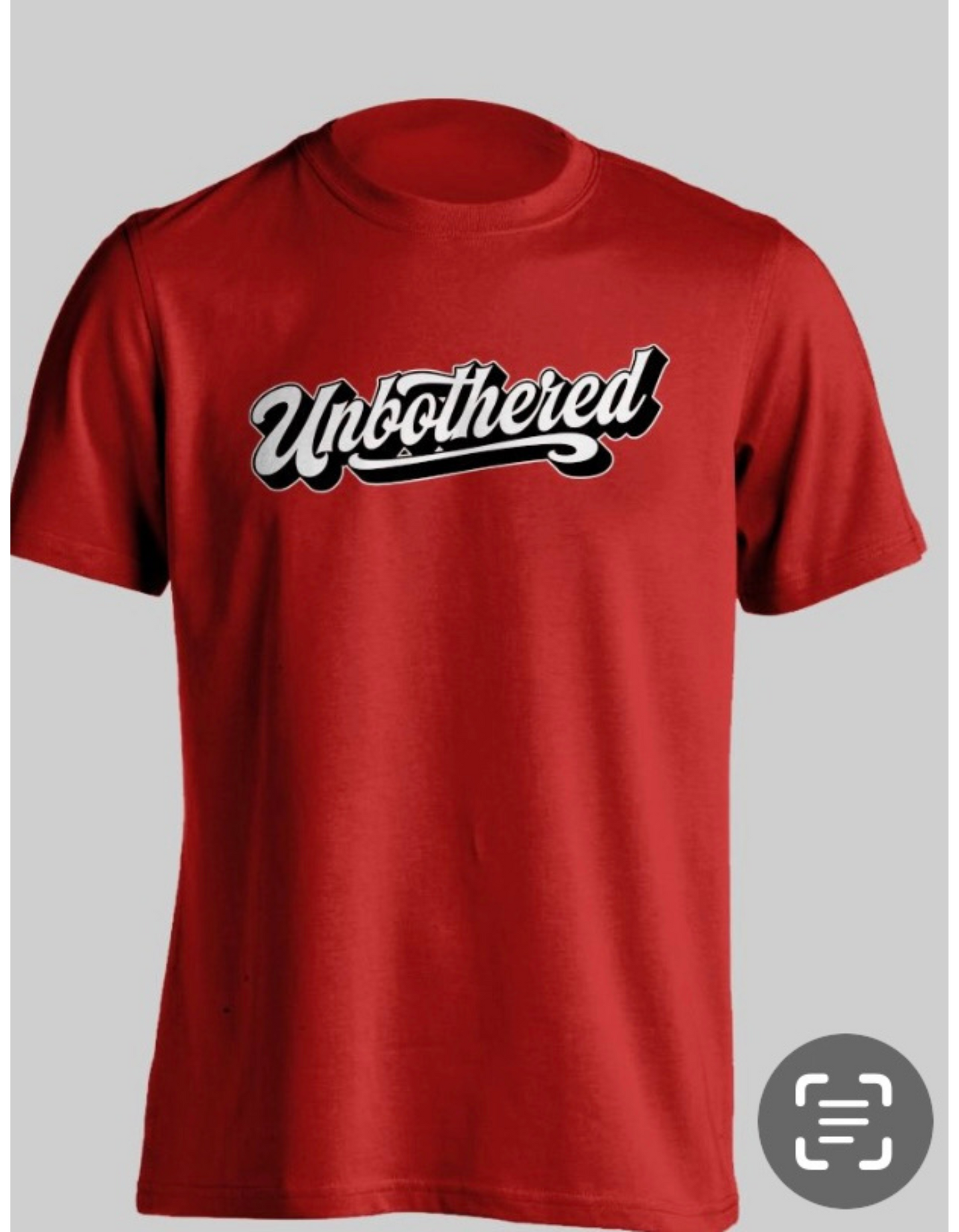 RED Short Sleeve "UNBOTHERED" T-shirt