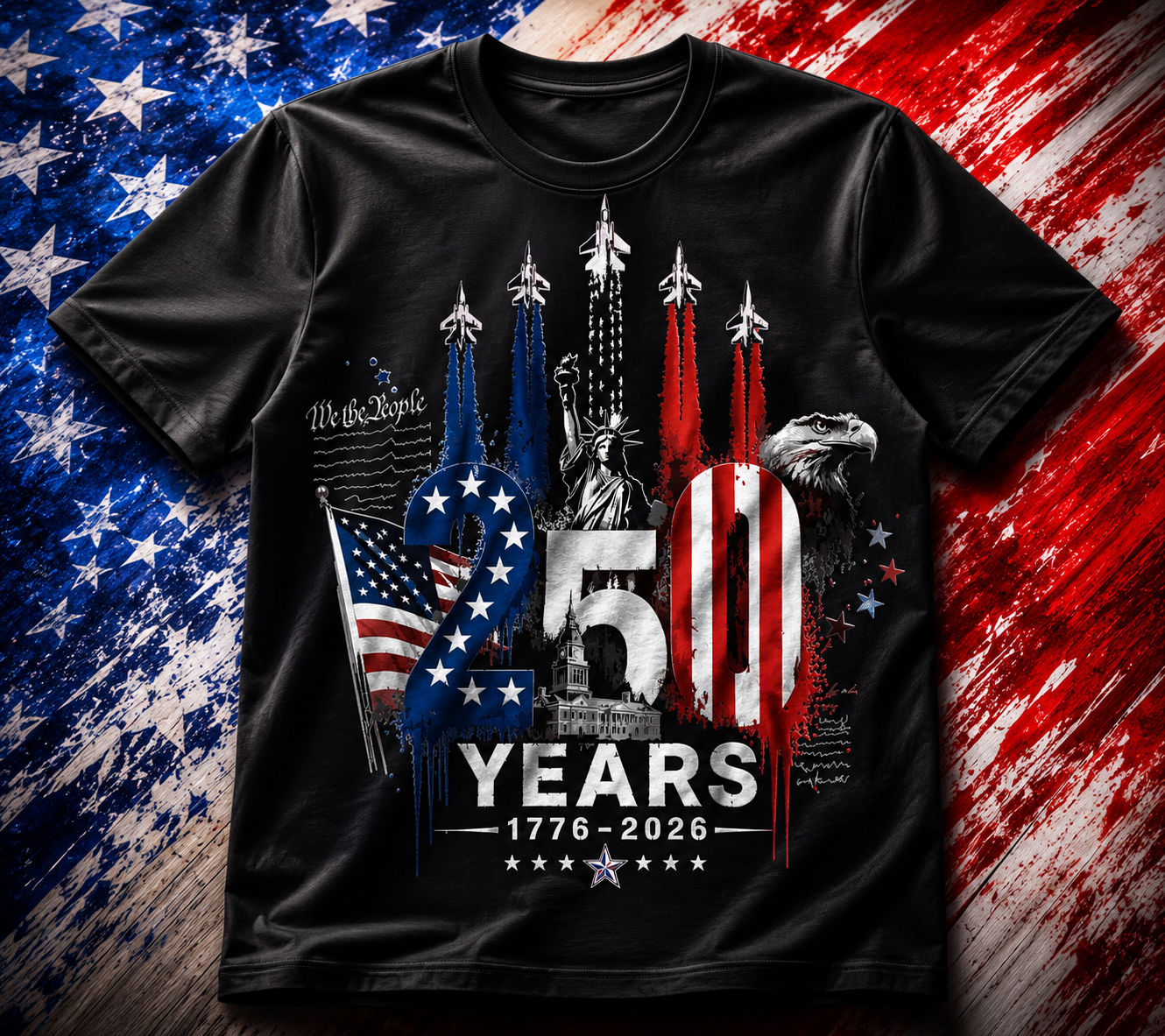 United States of America "Rockets 250 Years" T-Shirt 🇺🇸