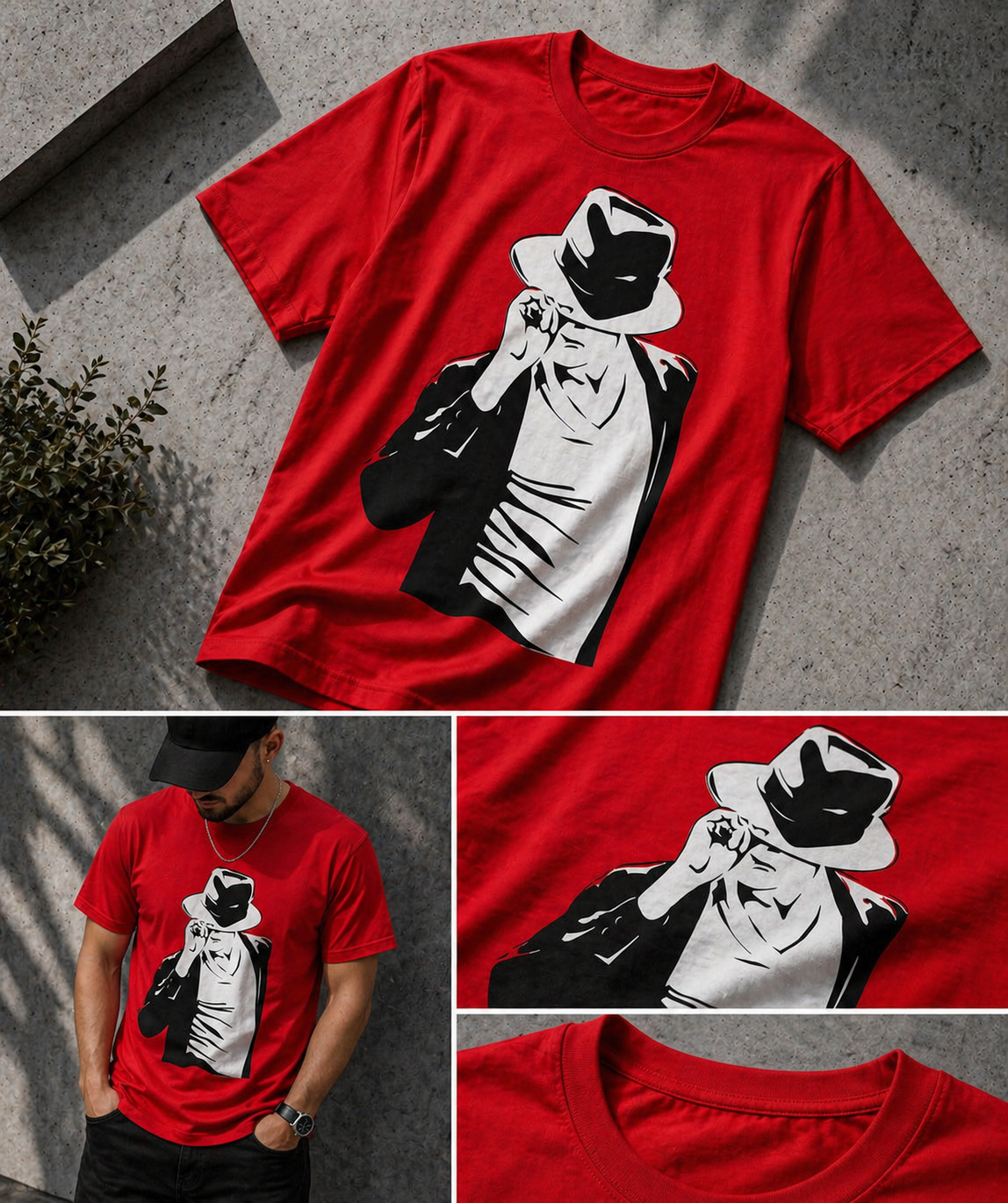 "Michael Head Tilt" Tee
