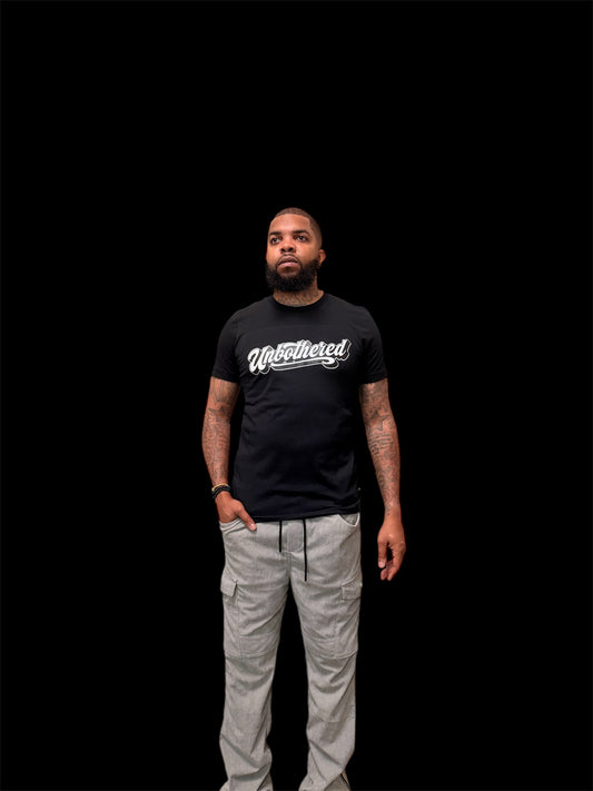 Black Short Sleeve "UNBOTHERED" T-shirt