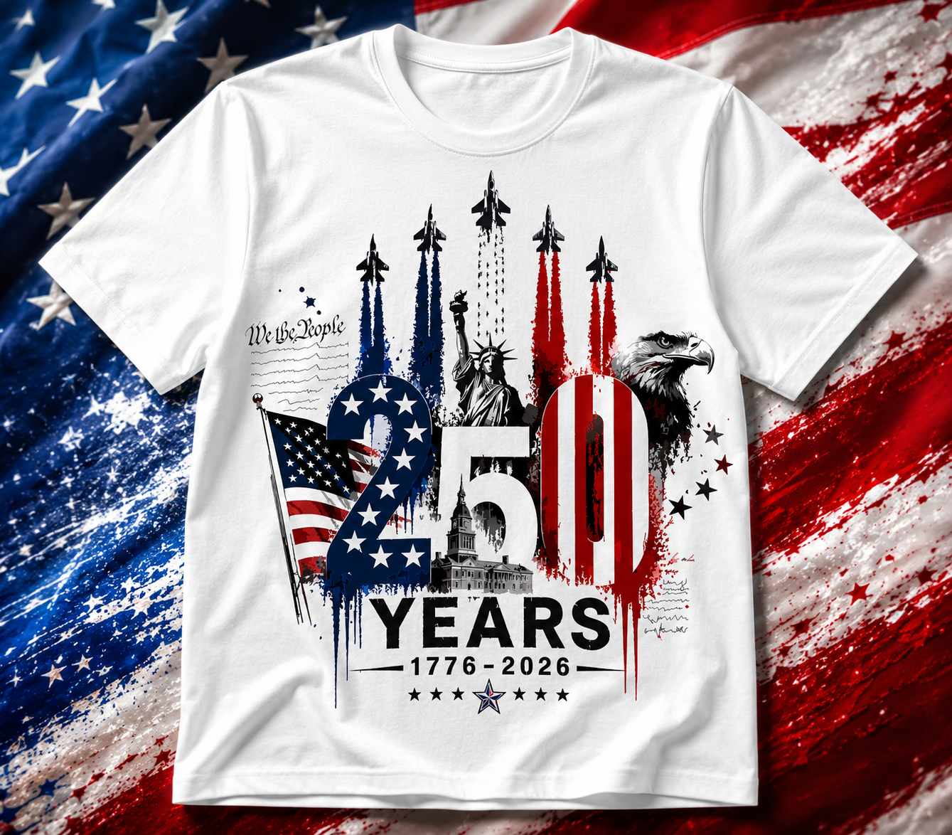United States of America "Rockets 250 Years" T-Shirt 🇺🇸